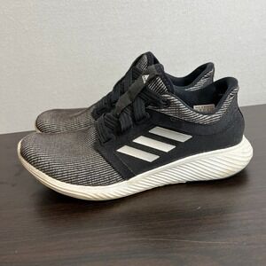 ADIDAS Running Shoes Womens 7.5 Edge Lux 3 W Core Black Metallic Knit Light